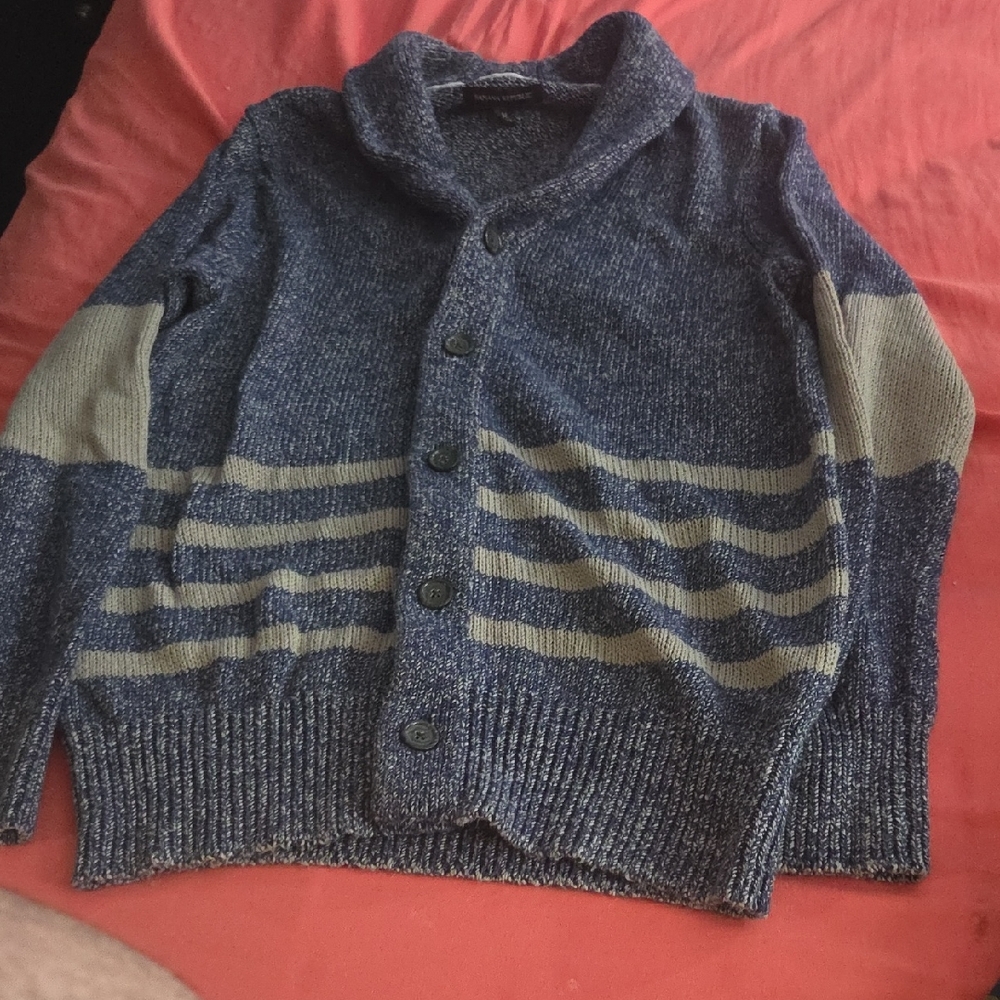 Banana Republic Men's Cardigan in Navy and Beige